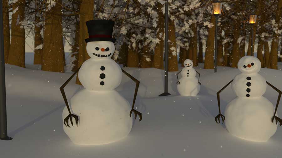 Evil Snowmen Rendered Image 2