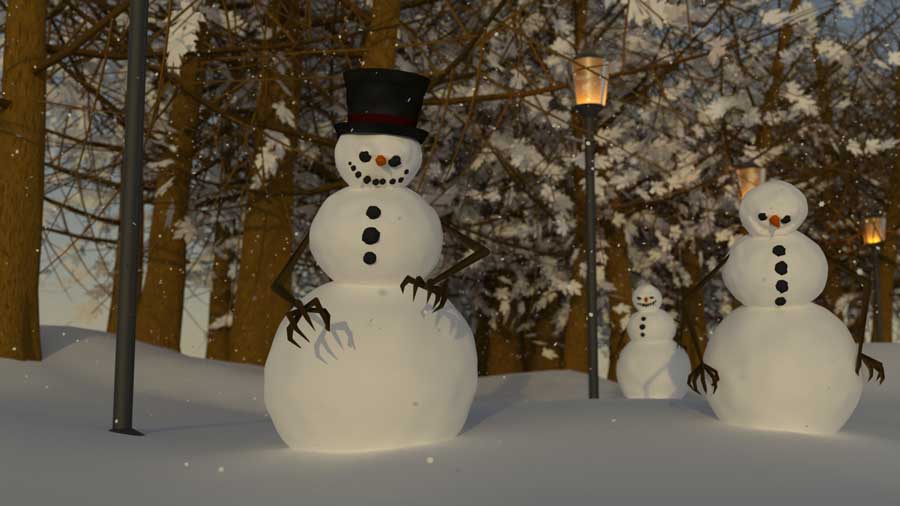 Evil Snowmen Rendered Image 4